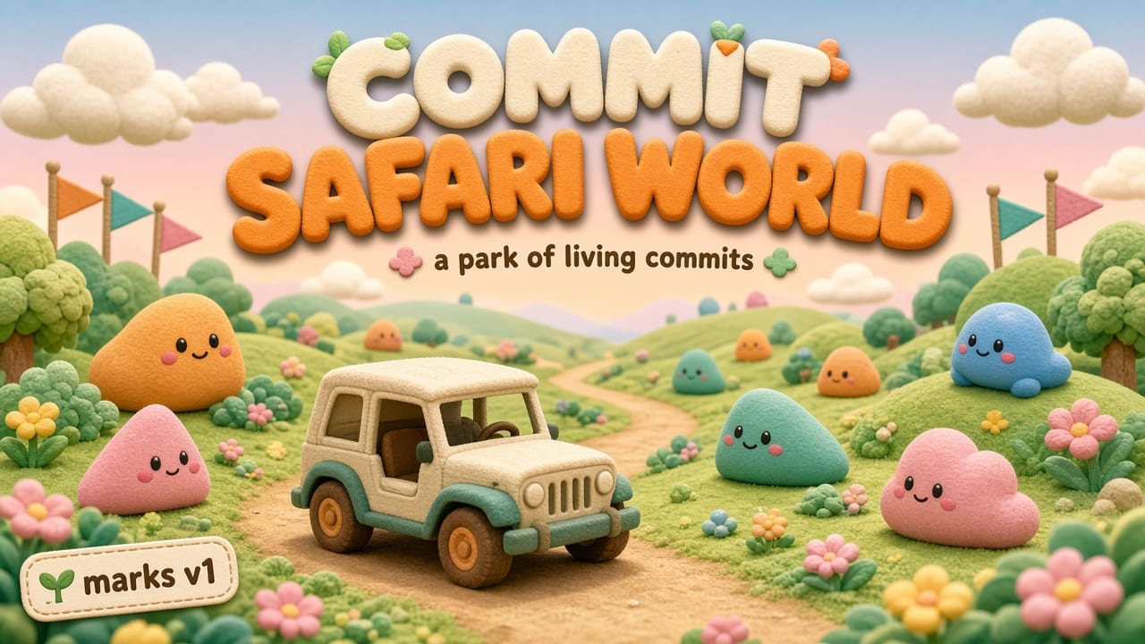 Commit Safari World — a park of living commits